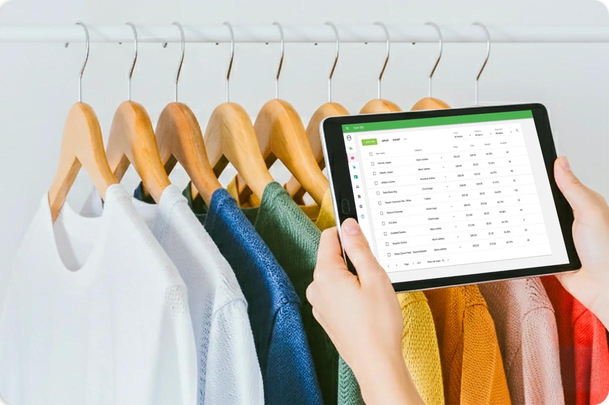 Control de inventario de prendas en una tienda de ropa
